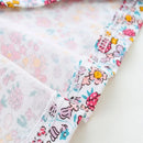 Floral and Cartoon Duck-Embroidered Little Girls' Summer Dress childrensterritory