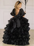 Baby/Kids Girls High Low Layered Tulle Evening Party Dresses childrensterritory