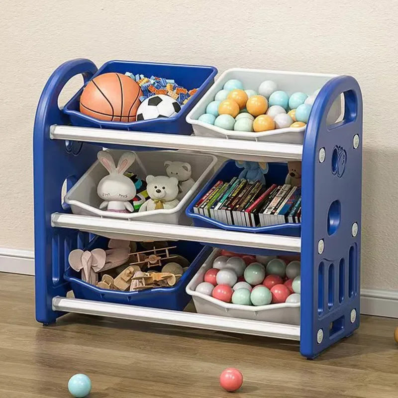 Multi-Purpose Toy Organizer Bookcase for Kids Room