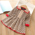 Kids Girls Fashionable Print Skirt Princess Sweater Dresses childrensterritory