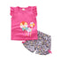 2PCS Baby Girl Summer Outfit: Floral Shorts + Windmill Printed Top childrensterritory