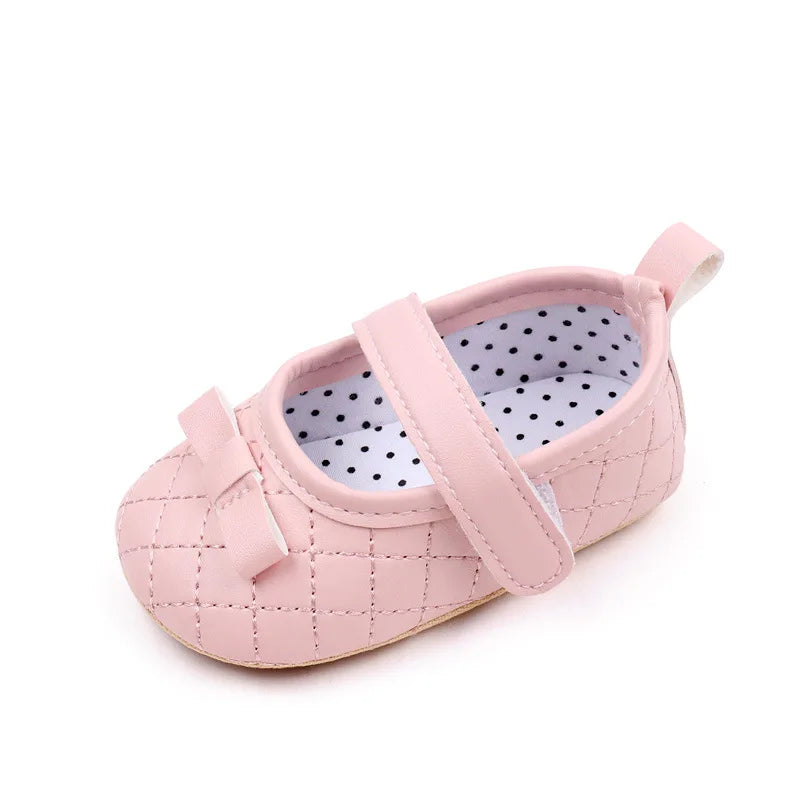 First Walkers Princess Girls Bow Knot Soft Sole Shoes childrensterritory