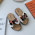 Open-toe Bow Decor Casual Kids Girls Slippers for Indoor/Outdoor