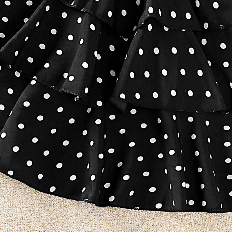 Kids Girls Polka Dot Stylish Summer Holiday Dresses childrensterritory