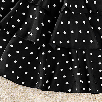 Kids Girls Polka Dot Stylish Summer Holiday Dresses childrensterritory
