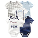 5-pack Baby Boy Summer Rompers