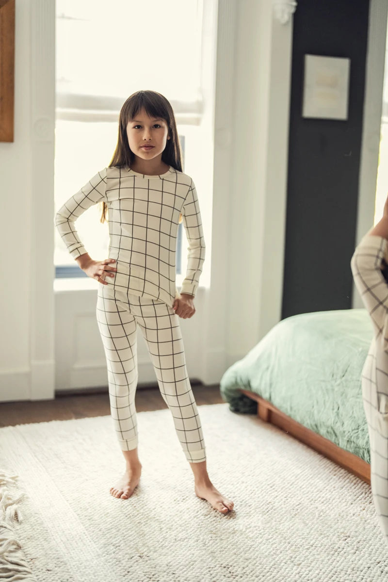 Unisex Baby and Kids Matching Plaid Outfit Sets childrensterritory