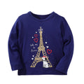 Little Girls Long Sleeves Cartoon Design Autumn Tops childrensterritory