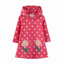 Long-Sleeved Cartoon Print Autumn Girls' Dresses
