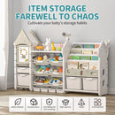 Kids Magic Castle Design Toy Storage Organizer with Telescope