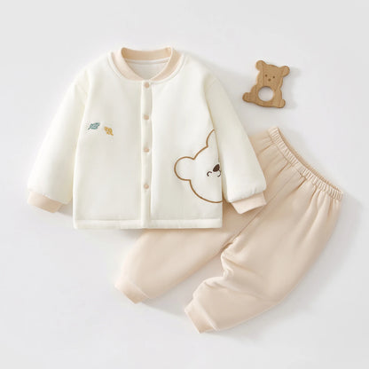 Baby Kids Cartoon Design Winter Outfit Set childrensterritory