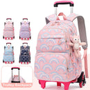 Waterproof Printed School Bags Set with or without Wheels for Kids