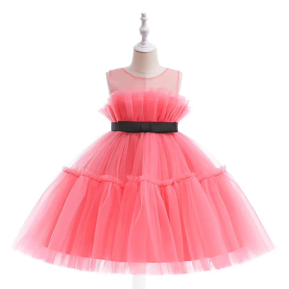 Baby Girls Tulle Wedding Bridesmaid Dresses