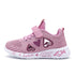 Kids Girls Cute Heart Design Light Mesh Summer Sneakers childrensterritory