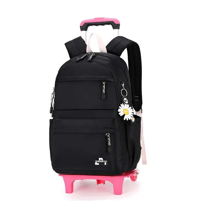 Kids/Teen Girls Multifunctional Wheeled School Backpack Set