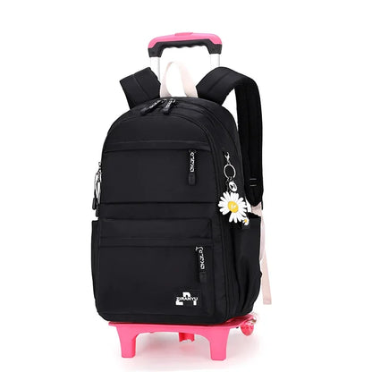 Kids/Teen Girls Multifunctional Wheeled School Backpack Set