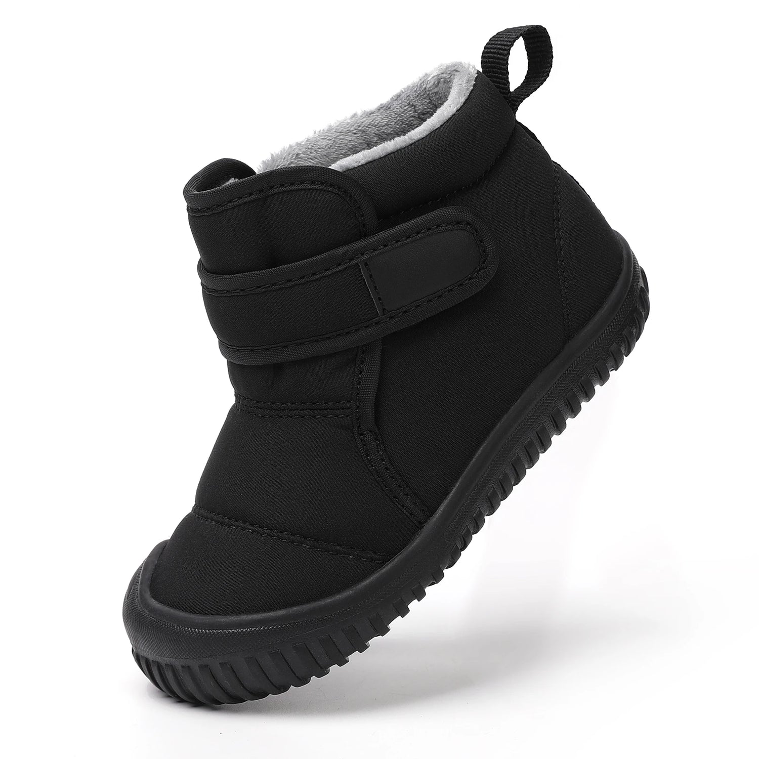 Kids Girls Soft-Sole Ankle Length Warm Fur Snow Boots childrensterritory