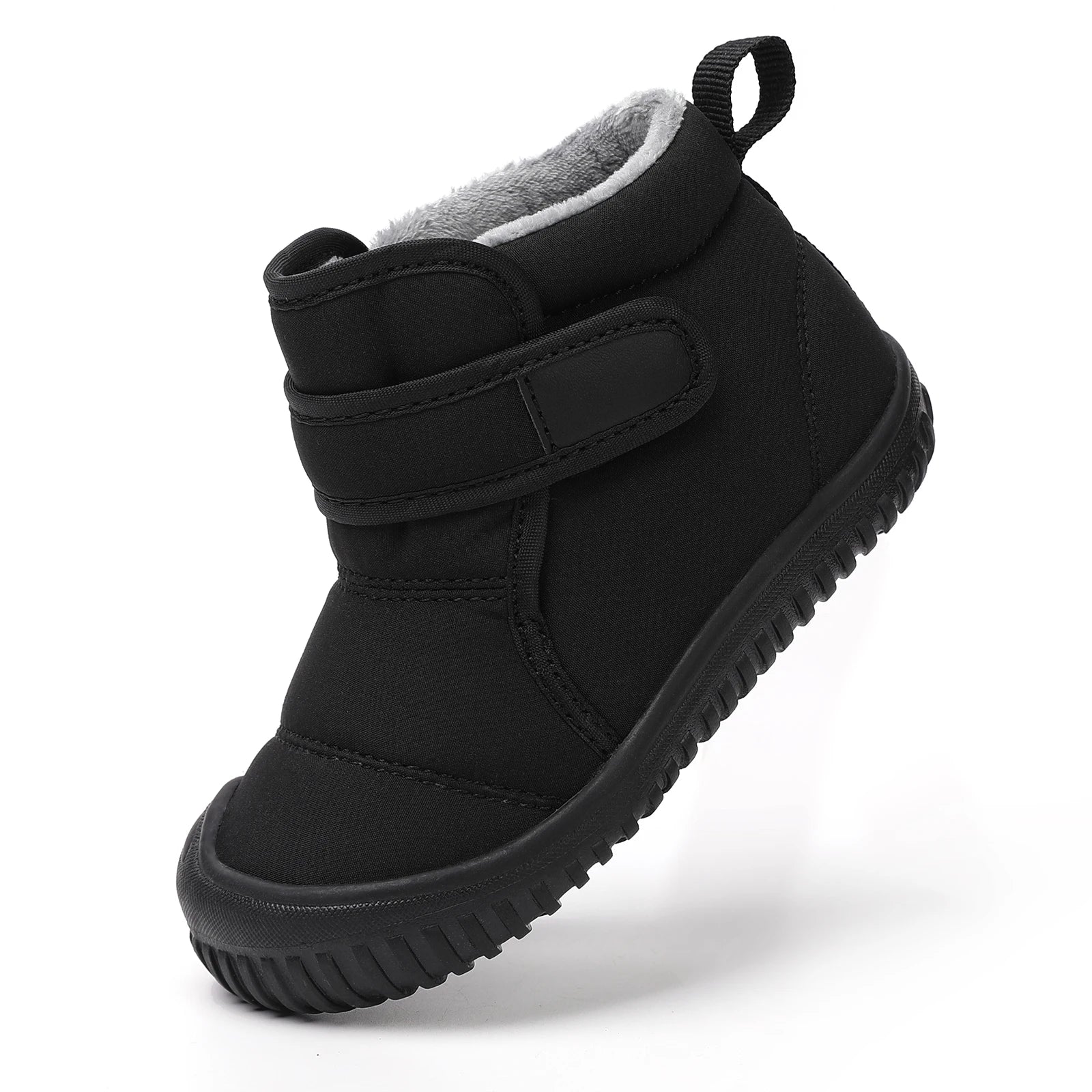 Kids Girls Soft-Sole Ankle Length Warm Fur Snow Boots childrensterritory