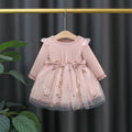 Girls’ Elegant Long-Sleeve Winter Dresses