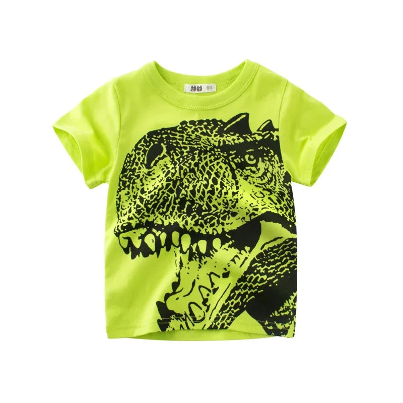 Cartoon Design Soft Cotton Summer Tees/T-shirts for Kids childrensterritory