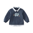 Little Boy’s Cartoon Design Casual Cotton Sweatshirt childrensterritory