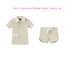 Baby/Kids Girl and Boys Ribbed Print Clothing Sets For Summer childrensterritory