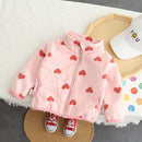 Full Sleeve Solid Color Girls' Winter Jackets childrensterritory