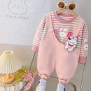 Cartoon Design Baby Boy Color Blocking 2PC Casual Clothes Set