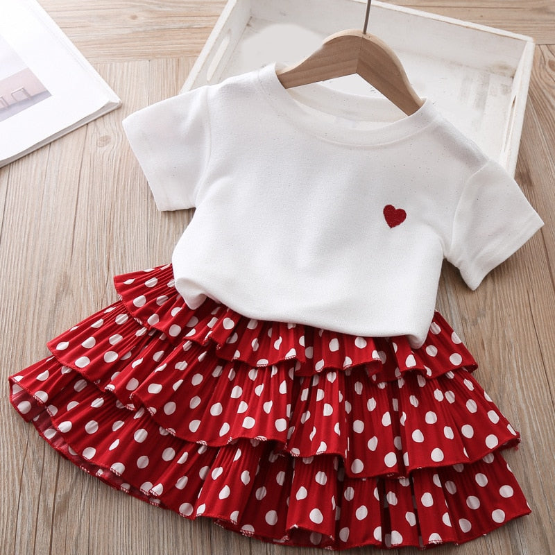 Kids Girls 2 Piece Trendy Summer Clothing Sets childrensterritory