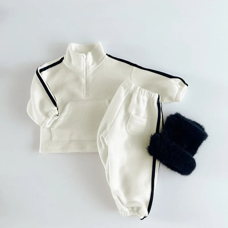 Kids Long-Sleeved Warm Clothing Set