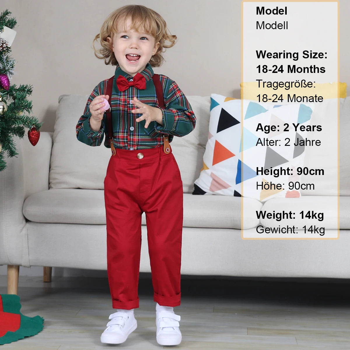 Toddler Boys Gentleman Formal Christmas Party Suit