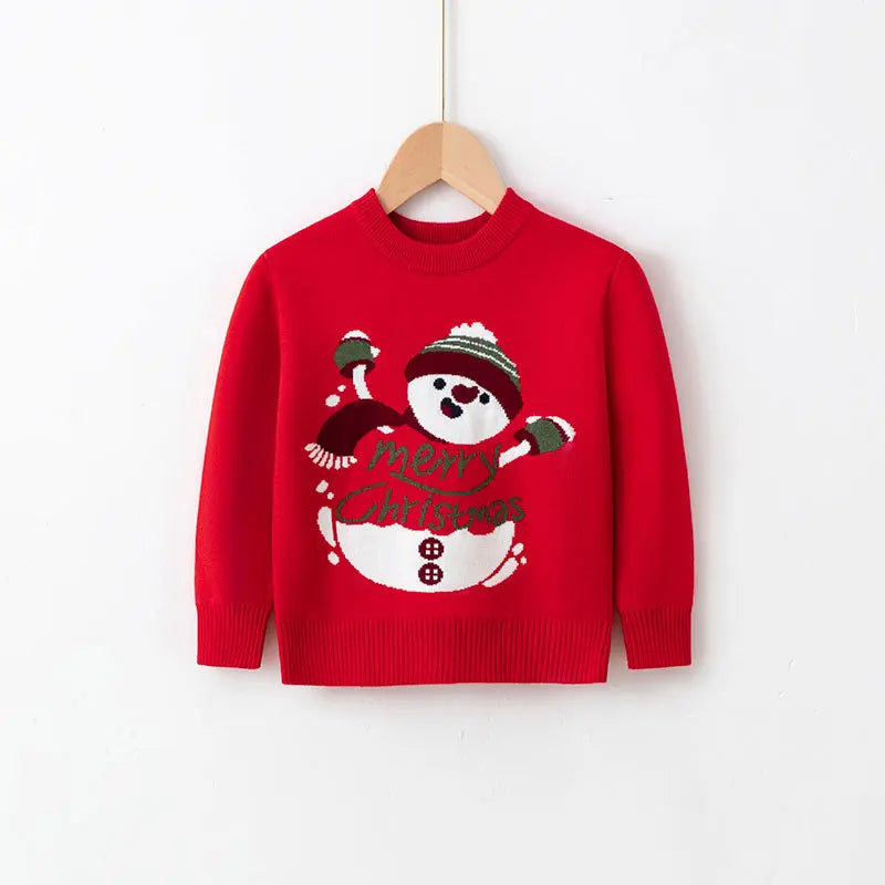 Kids Warm Knitted Christmas Party Sweaters childrensterritory