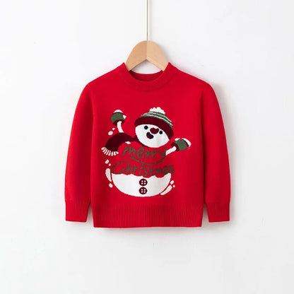 Kids Warm Knitted Christmas Party Sweaters childrensterritory