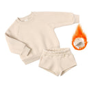 Kids Boys Girls Loose Sweatshirt with Elastic Joggers Shorts Set childrensterritory