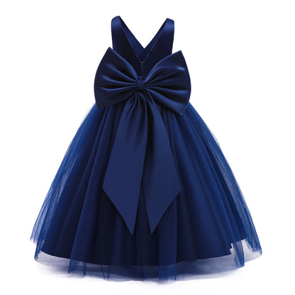 A-Line Back Big Bow First Communion Dresses for Girls