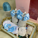 Luxury Keepsake Diamond Baby Bottles and Shoes Headband Set childrensterritory
