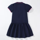 Girls Dinosaur Cartoon Print Summer Dresses childrensterritory