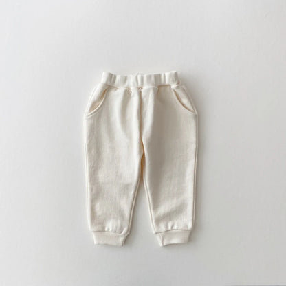 Baby Boys/Girls Letter Bear Casual Hoodie+Pants Suit