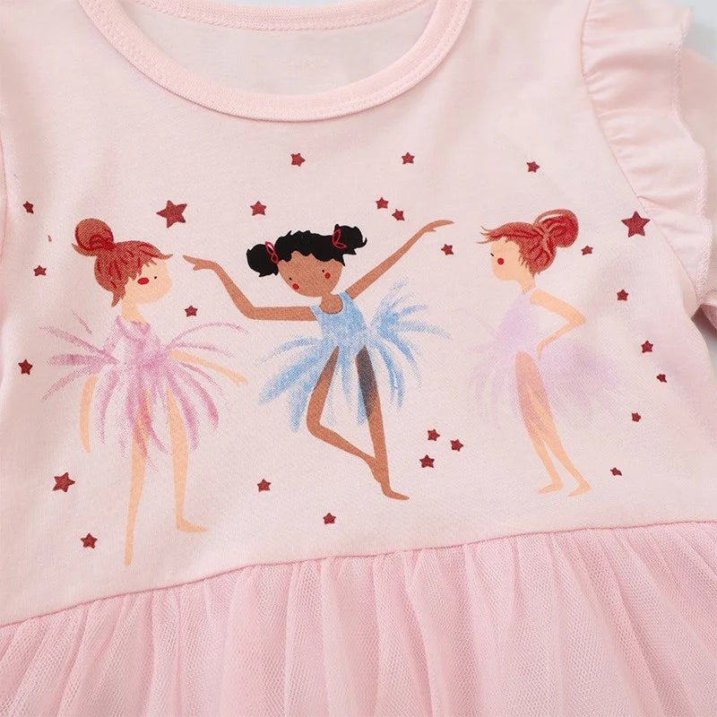 Short Sleeves Girls Cute princess Dresses childrensterritory