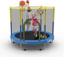 6 FT Trampoline with Basketball Hoop & Dart Board for Kids childrensterritory