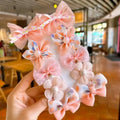 10Pcs/Set Cute Lace Flower Bows Design Baby Hairclips childrensterritory
