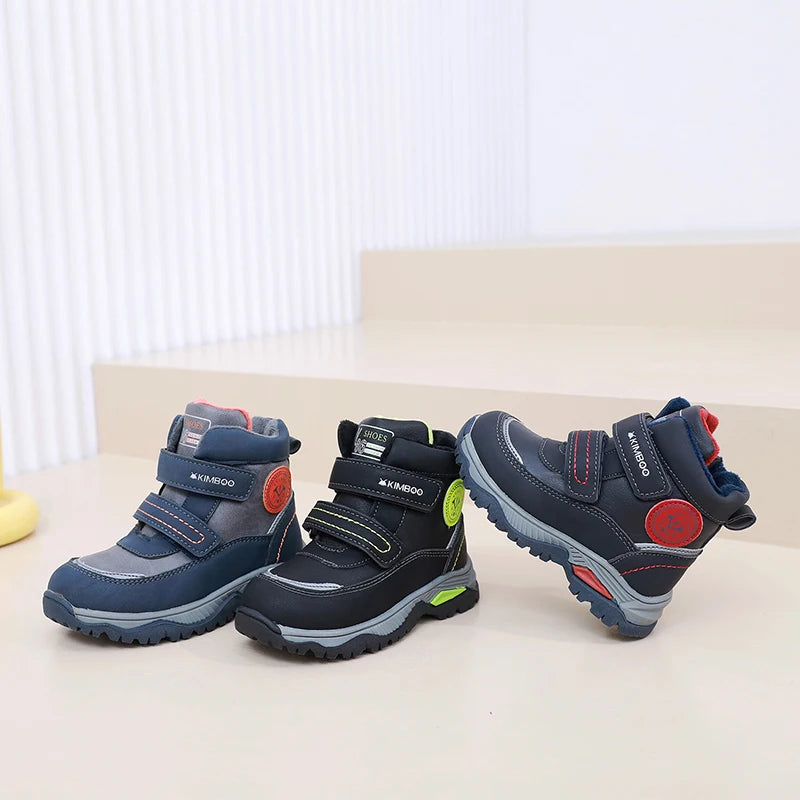 Boys Waterproof Thickened Cotton Soft Outdoor Warm Boots childrensterritory