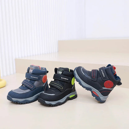 Boys Waterproof Thickened Cotton Soft Outdoor Warm Boots childrensterritory