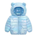 Little Girls Warm Hooded Glossy Design Jackets childrensterritory
