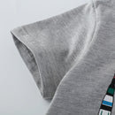 Cartoon Rockets Print Little Boys Casual Cotton T Shirts childrensterritory