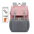 Waterproof Maternity Backpack with USB, Rechargeable Holder