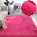 Soft Furry Rainbow Rugs for Kids Bedroom Decor