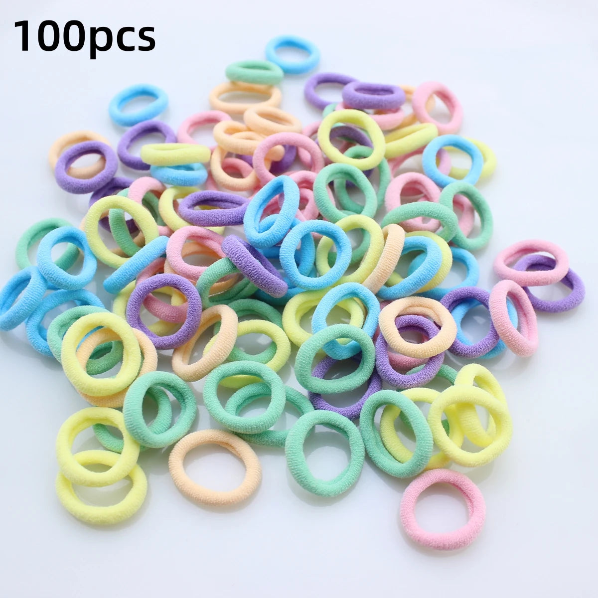100/300/500 pcs Colorful Elastic Hair Bands for Girls childrensterritory