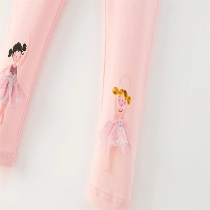 Long Sleeve Cartoon Print 2Pcs Clothing Sets for Girls childrensterritory