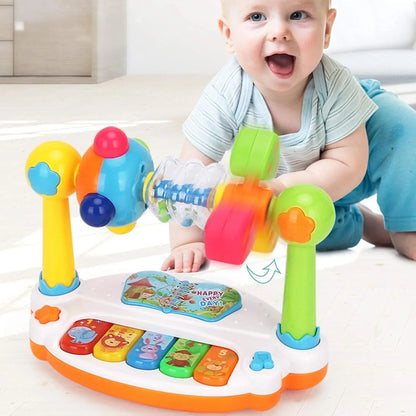 Baby Rotating Music Piano Keyboard Educational Toys childrensterritory